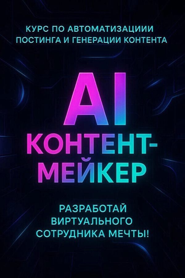 Курс по автоматизации постинга и генерации контента «AI контент-мейкер»