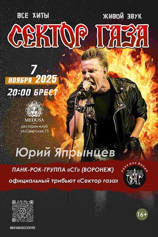 Панк-рок-группа «‎С.Г.» (Воронеж), Юрий Япрынцев. Все хиты «‎Сектор газа»