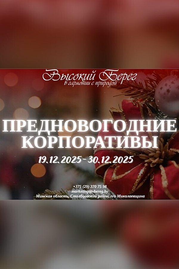 Предновогодние корпоративы в туристско-оздоровительном комплексе «Высокий Берег»