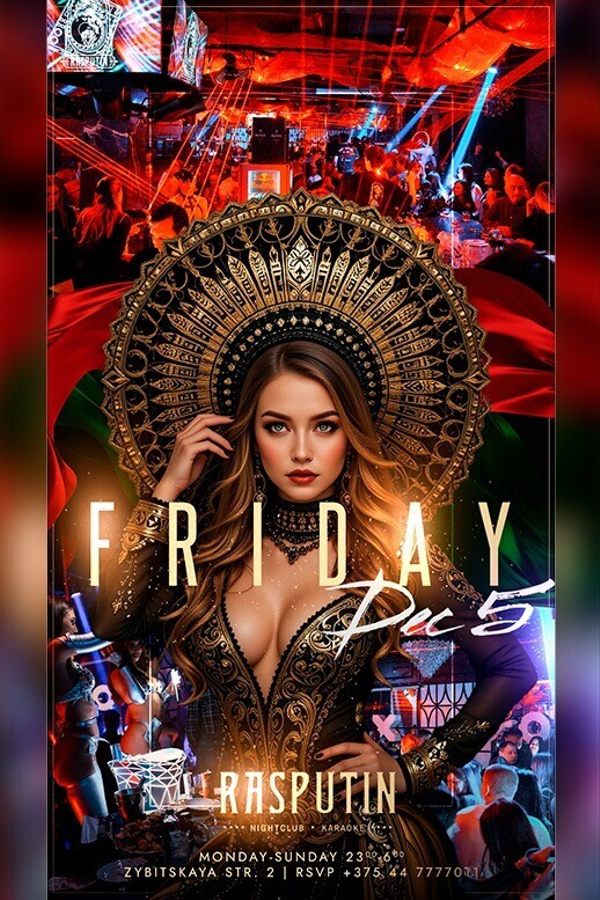 Friday at Rasputin nightclub and karaoke