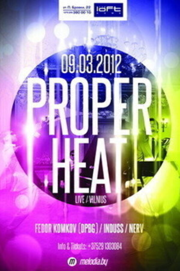 Live concert группы «PROPER HEAT» (Vilnus)