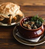 Fried with Chanterelles and Onions Potatoes (200 g)