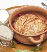 Калдуны «Вілейскія» з грыбным соўсам і смятанай (280/50/50/3 г)