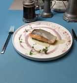 Salmon steak – Стейк из лосося sous-vide (180/140/20/1 г)