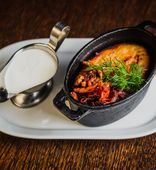 Бабка картофельная с лисичками (260/50 г)