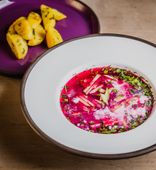 Холодник из свеклы с печеным картофелем (250/100 г)