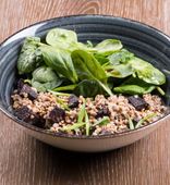 Homemade Salad with Bickwheat and "Kashenka", Nut sauce and Spinach (240 g)