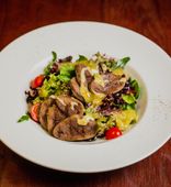 Salad with Beef Tongue and Honey Mustard Dressing (220 g)