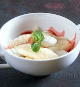 Lazy dumplings with cottage cheese (120/40/20/1 g)