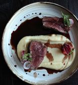 Farm beef fillet with mashed sweet potatoes (180/150/50 g)