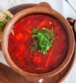 Borsch with Croutons and Salo (300/30/3/80 g)