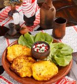Draniki with Porcini Mushrooms