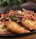 Potato pancakes with white mushrooms (340/100 g)