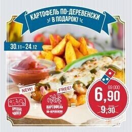 Акция «Комплекс: Special Чикен + Картофель по-деревенски за 6,90!»