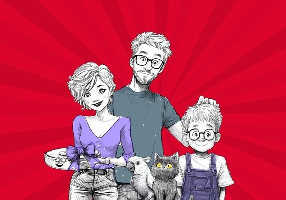 Кто встречает вас дома? Подсказка: он круглый и очень занят. Продолжаем создавать комиксы с «5 элементом»