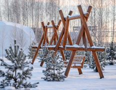 Экопарк Акварель, Территория зимой - фото 9