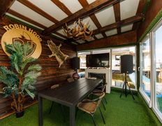 База отдыха на воде Robin Hood (Робин Гуд), Крытая беседка в охотничьем стиле с мангальной зоной - фото 5