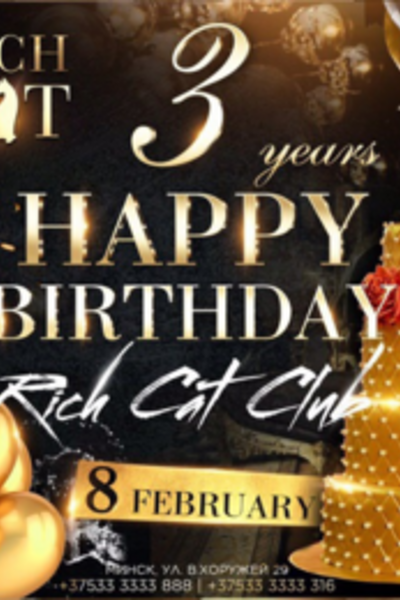 Happy Birthday Rich Cat Club