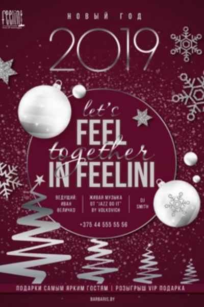 Новый год 2019 в кафе «Feelini»