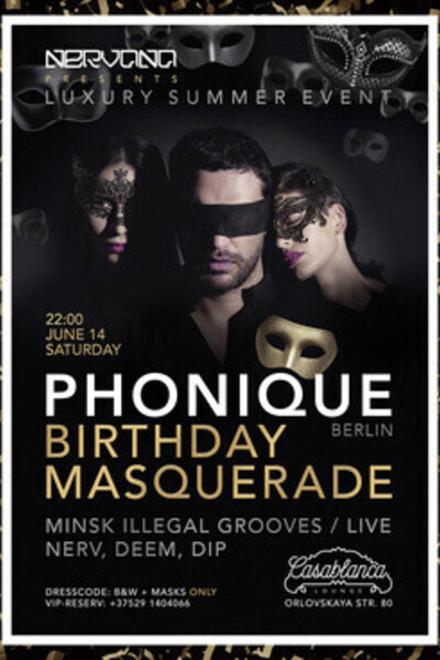 Phonique Birthday Masquerade