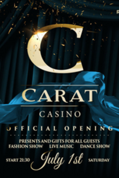 Официальное открытие казино «Carat»