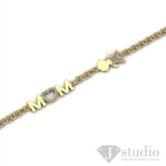 jstudio Браслет с подвеской «мама» Ю-075б