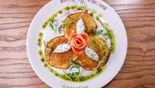 Potato Pancakes (Oladi) with Salmon (120/50/30/20 g)
