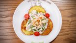Potato Pancakes (Oladi) with Turkey and Porcini Mushrooms (120/150/20 g)