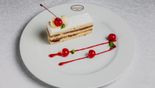 Dessert "Winter Cherry" with red berry sauce (100/30/20/2 g)