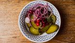 Salted Cucumber Salad with Red Onions, and Cranberries (195 g)