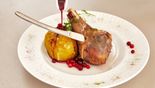 Whole Turkey Leg with Baked in Honey Apple and Cranberry Sauce (330/160/50 g)