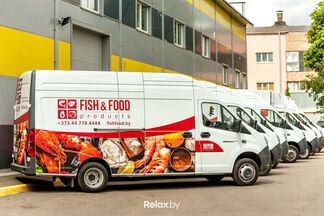 Фотофакт: один из крупнейших импортеров морепродуктов в Беларуси Fishfood запустил доставку