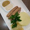 Колбаски "Венгерские с тушеной капустой и пюре"