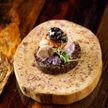 Утиный пате с черничный крем & еловая шишка