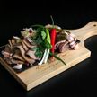 Закуска с томленым в печи языком, квашеной капустой и свежим хреном (295 г)