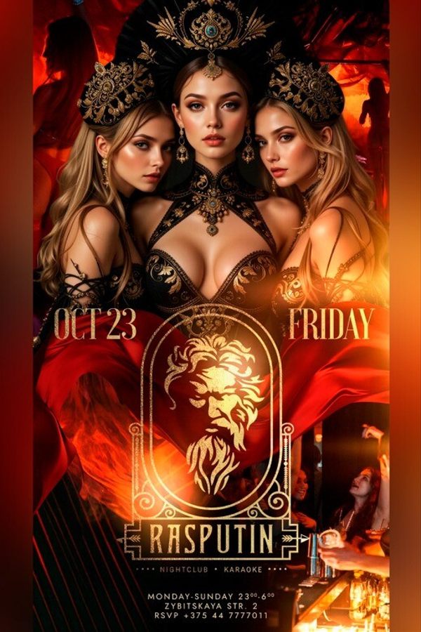 Friday at Rasputin nightclub and karaoke