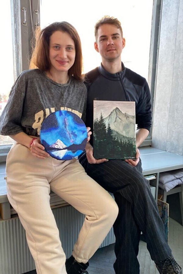 Мастер-класс «Картина красками на холсте»‎