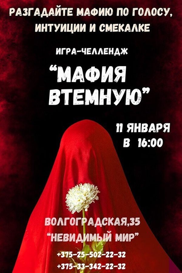 Игра-челлендж «Мафия втемную»