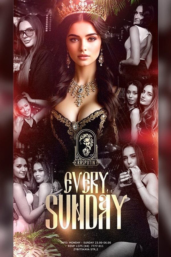Every sunday at Rasputin nightclub & karaoke