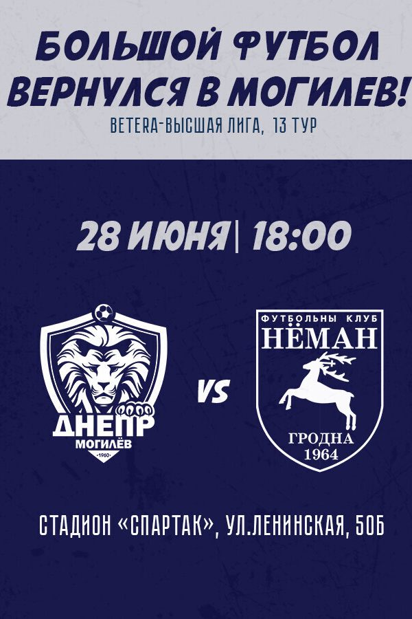 ФК «Днепр-Могилев» — ФК «Неман»
