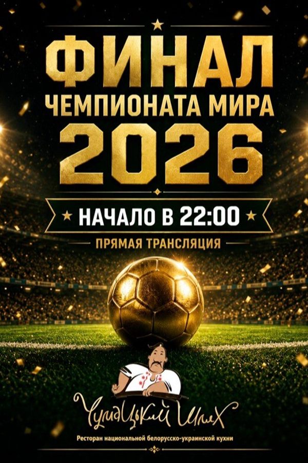 Финал Чемпионата мира — 2026! Спортивные трансляции в ресторане «Чумацький шлях»