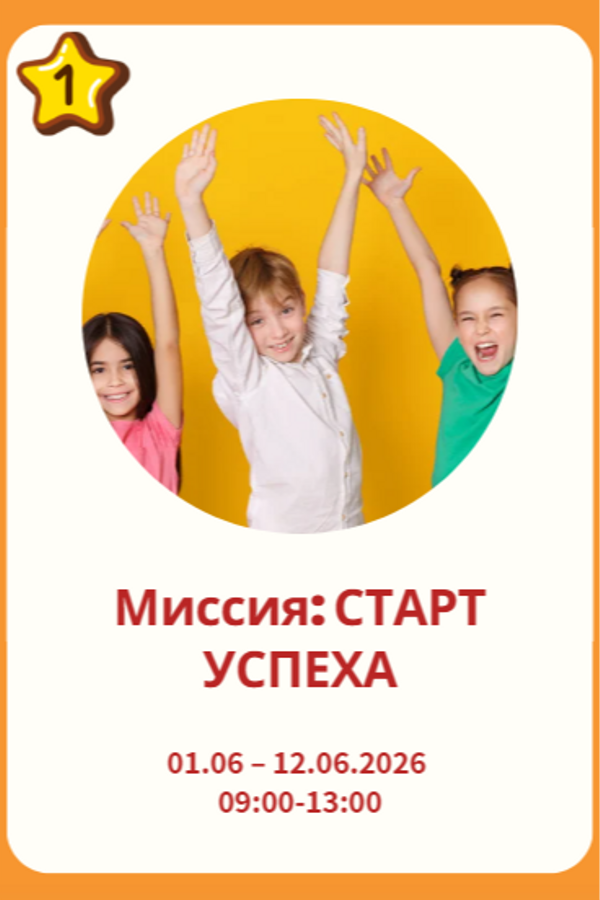 Программа «Миссия: старт успеха»