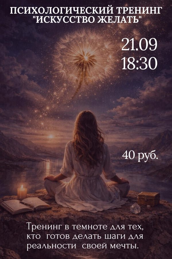 Психологический тренинг «Искусство желать»