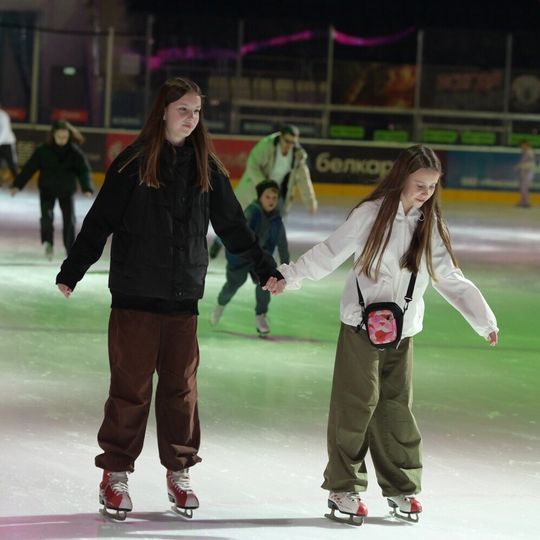 Открытие дискотеки на льду