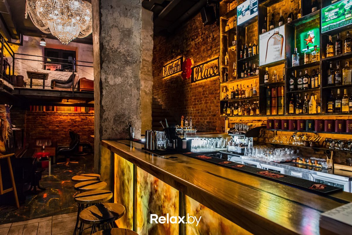 Интерьер Бар-кальянная HookahPlace Lounge Bar Yakuba Kolasa (ХукаПлейс Лаунж Бар Якуба Коласа) - фото 4758753