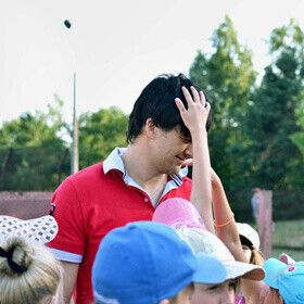 Георгий Колдун на работе вожатого