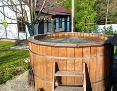 Агроусадьба  Поддубная, Банный домик с русской баней и купелью - фото 11