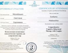 null Частный психолог Молибошко Светлана Сергеевна, Сертификаты - фото 5