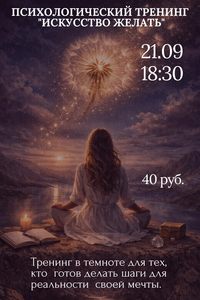 Психологический тренинг «Искусство желать»